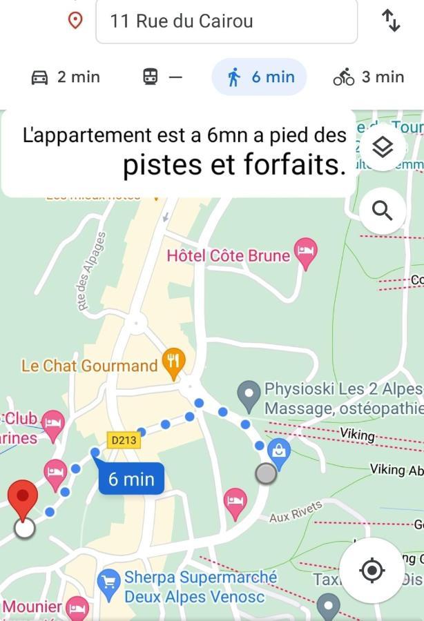 شقة Centre 10Mn Pied Pistes Et Jandri 3S Vue Muzelle 8 Pers Wifi لو دوز آلب المظهر الخارجي الصورة